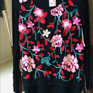 Karen Kane floral blouse